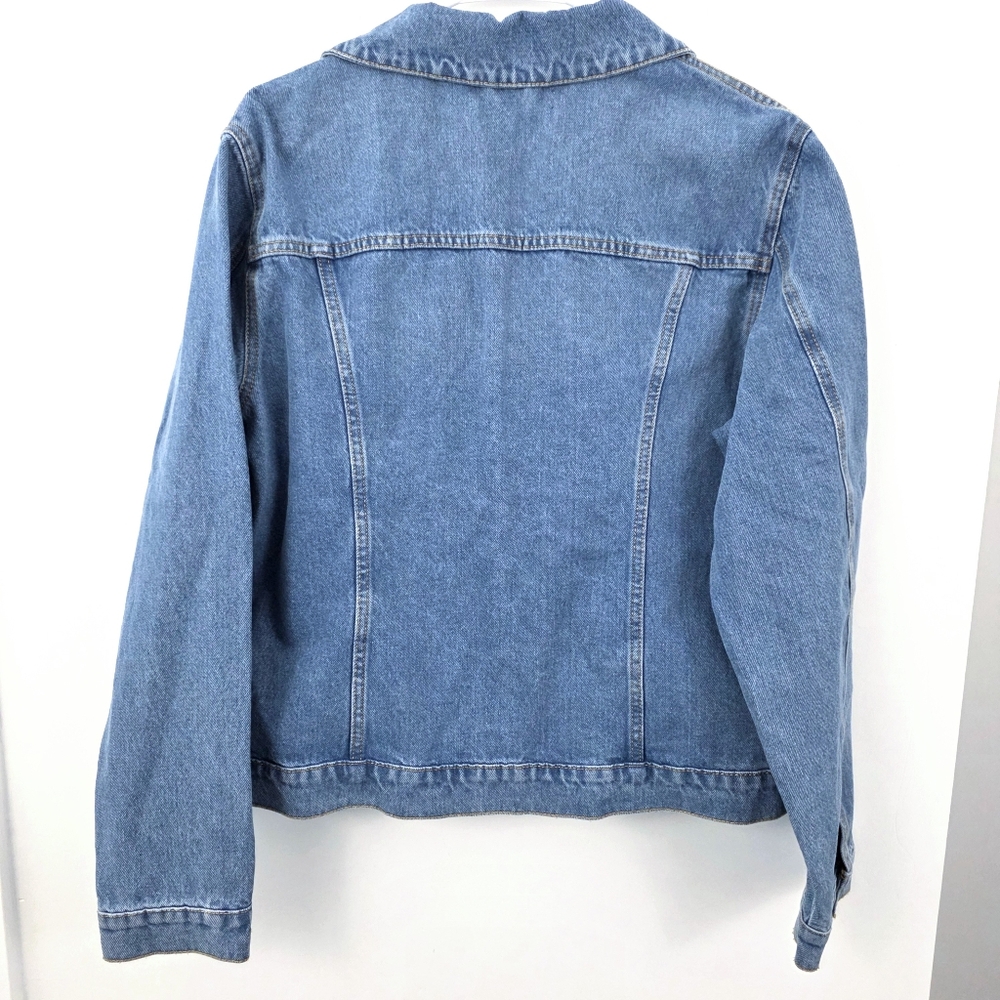 NWT Hudson Trucker Jean Jacket Coat 1X Plus Size Layered Fashion - Picture 3 of 7